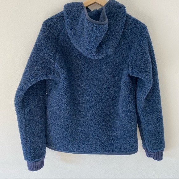 NWOT Snow Peak Wool Fleece Pullover Hoodie Jacket Size S blue💙 - Picture 3 of 7